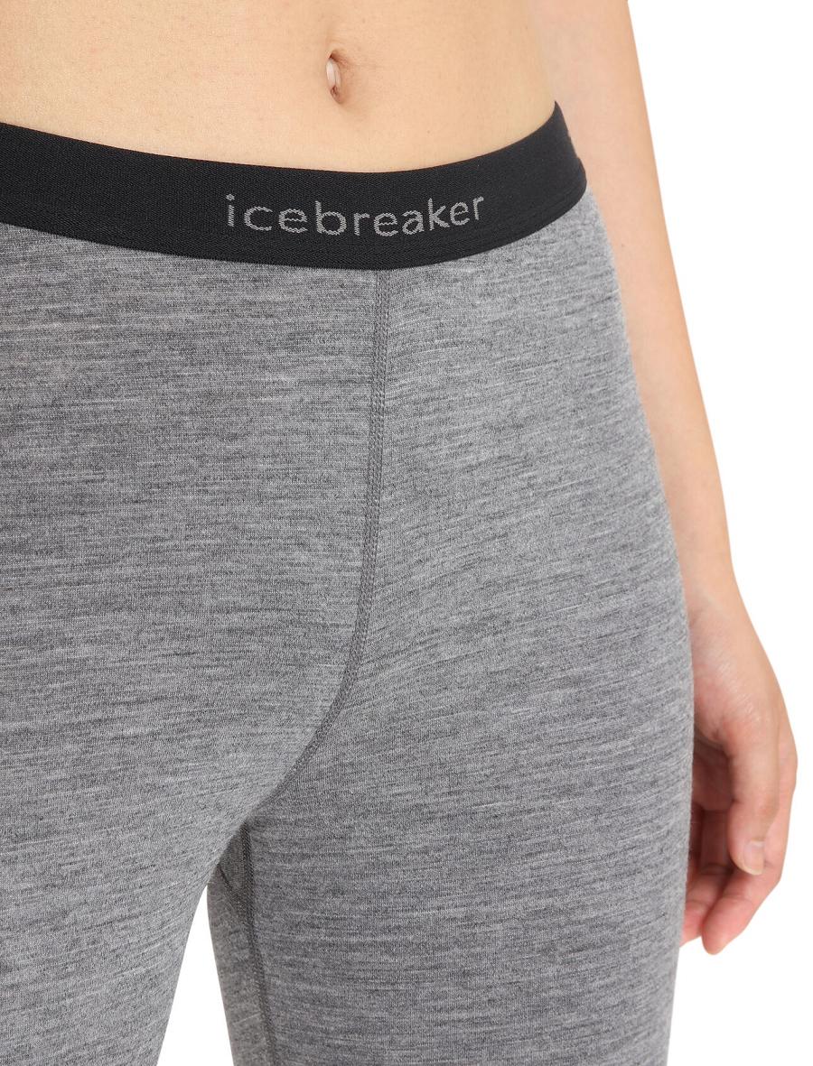 Base Layers Icebreaker Merino 200 Oasis Thermal Leggings Damskie Szare | PL 1029QMAZ